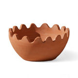 Ena Wavy Lines Terracotta Bowl