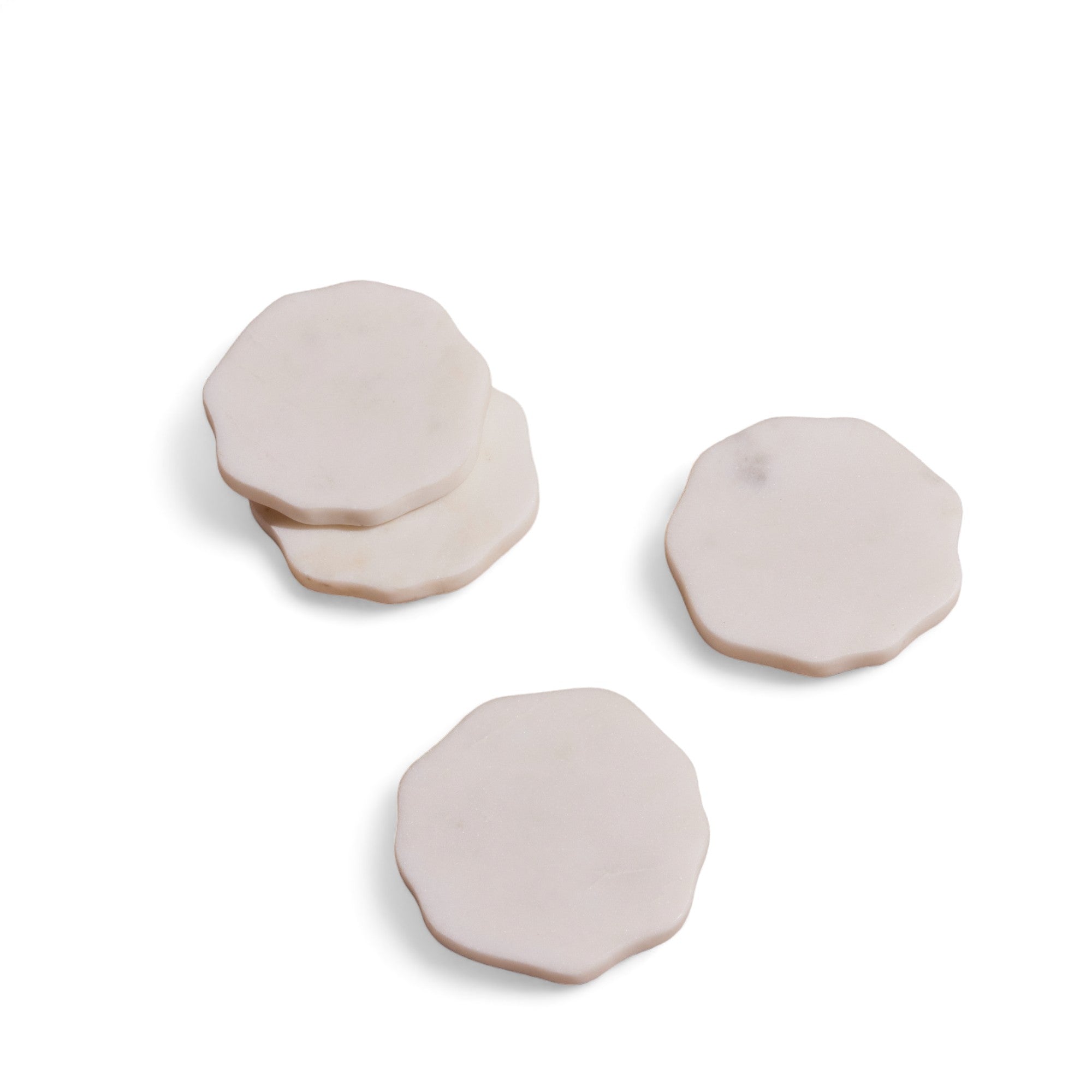 Flor Marble Coasters (Set of 4)