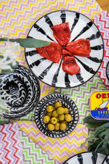 Hand Painted Lebrillo Small Bowl, Black