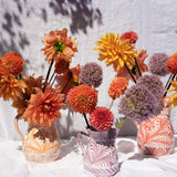 Hand Painted Large Pitcher, Coral