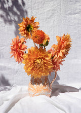 Hand Painted Medium Pitcher, Peach