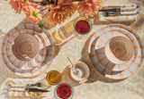 Candy Cane Stripes Salad Plate, Peach