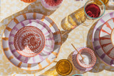 Candy Cane Stripes Salad Plate, Lilac