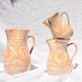 Hand Painted Small Pitcher, Peach