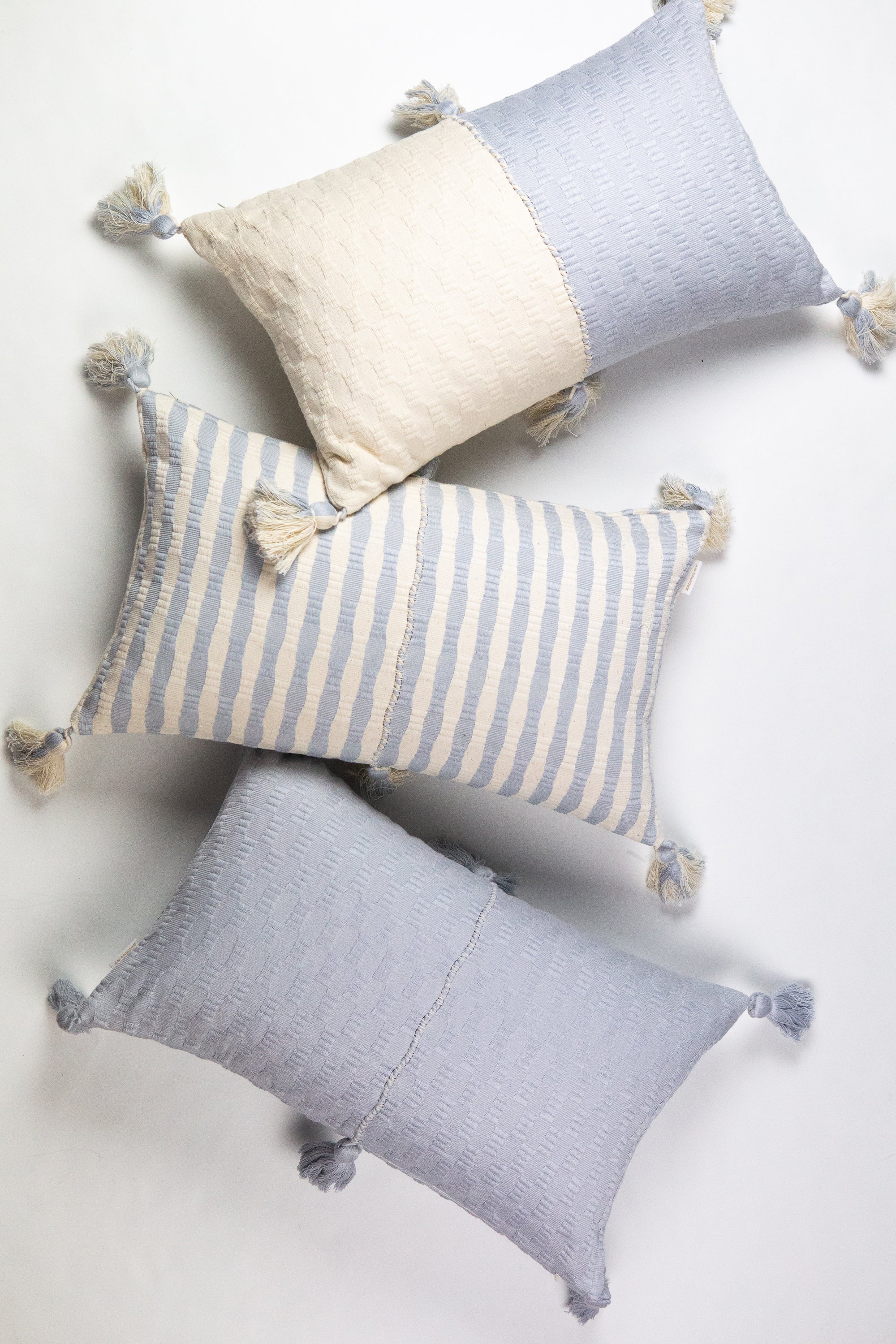 Antigua Pillow in Grey Solid