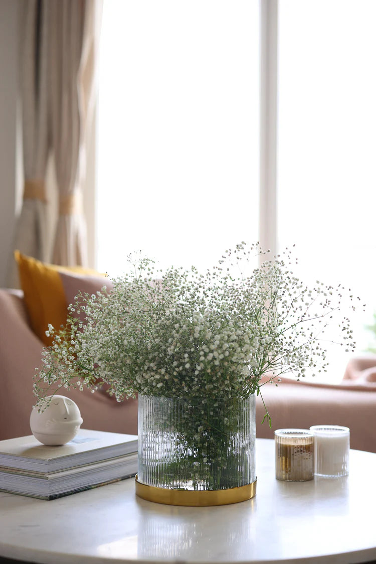 Fluted Glass Vase