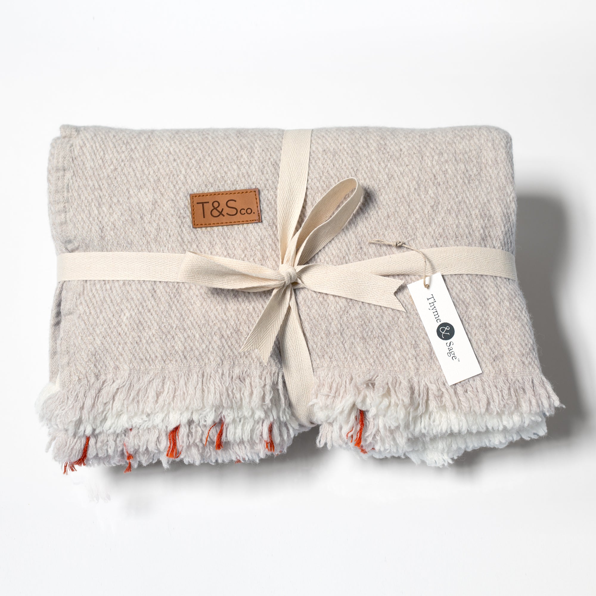 Horizon Throw - Cream, beige and rust