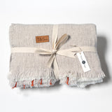 Horizon Throw - Cream, beige and rust