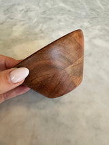 4" Teak Wood Small Serving Bowls