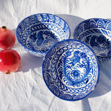 Hand Painted Lebrillo Medium Bowl, Blue