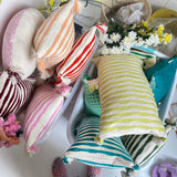 Antigua Pillow in Bubblegum Pink Striped