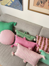 Antigua Pillow in Bubblegum Pink Solid