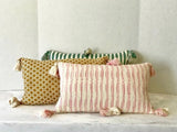 Antigua Pillow- Naturally Dyed Faded Pink
