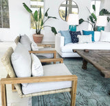 Antigua Pillow in Faded Indigo