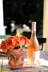 Hand Painted Small Pitcher, Coral