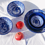 Hand Painted Lebrillo Large Bowl, Blue