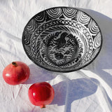 Hand Painted Lebrillo Large Bowl, Black