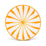 Candy Cane Stripes Salad Plate, Yellow