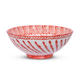 Hand Painted Lebrillo Large Bowl, Coral