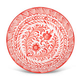Hand Painted Lebrillo Large Bowl, Coral