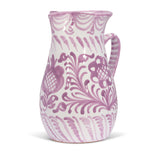 Hand Painted Large Pitcher, Lilac