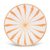 Candy Cane Stripes Dinner Plate, Peach