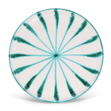 Candy Cane Stripes Dinner Plate, Green