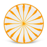 Candy Cane Stripes Dinner Plate, Yellow