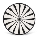 Candy Cane Stripes Dinner Plate, Black