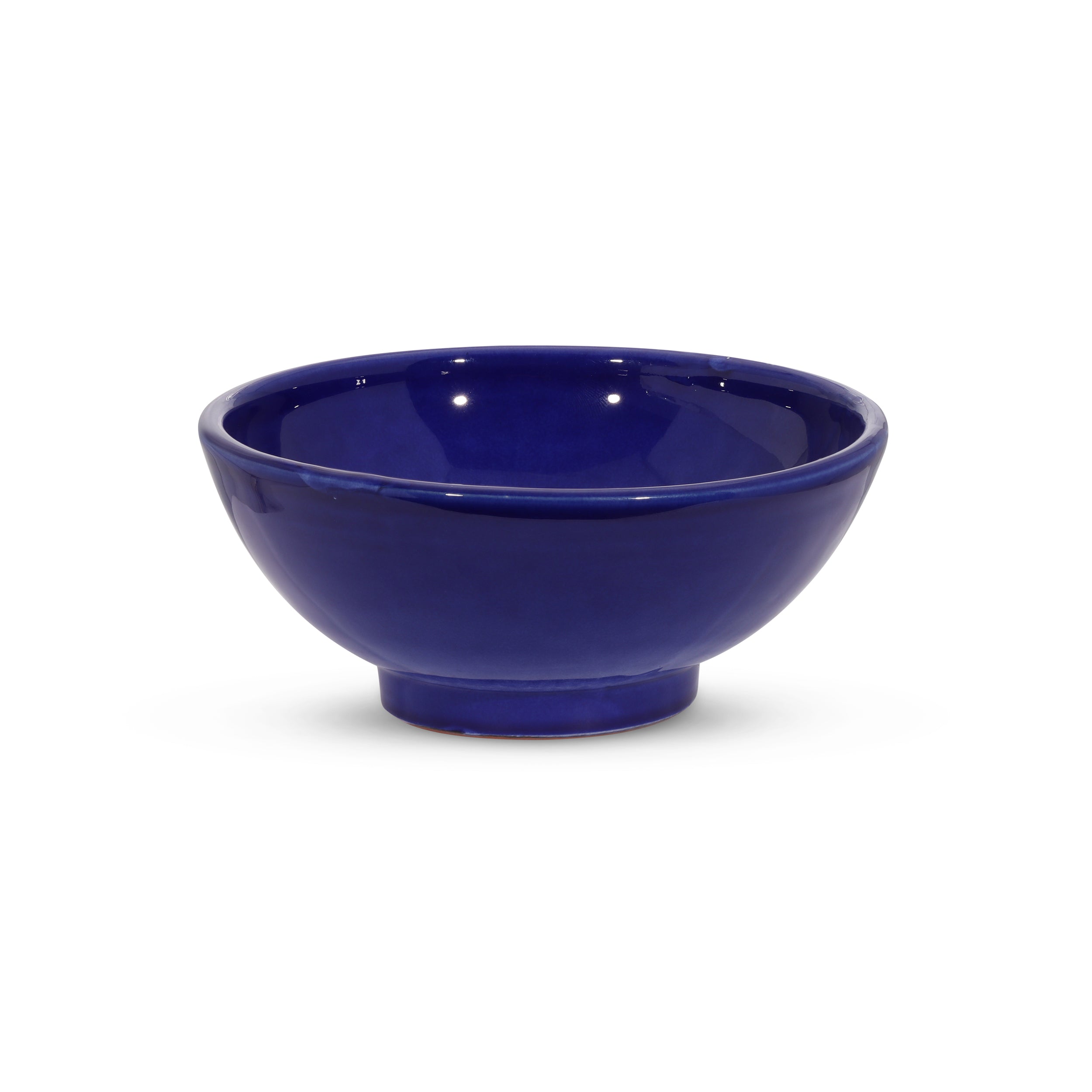Hand Painted Small Bowl, Blue Glaze