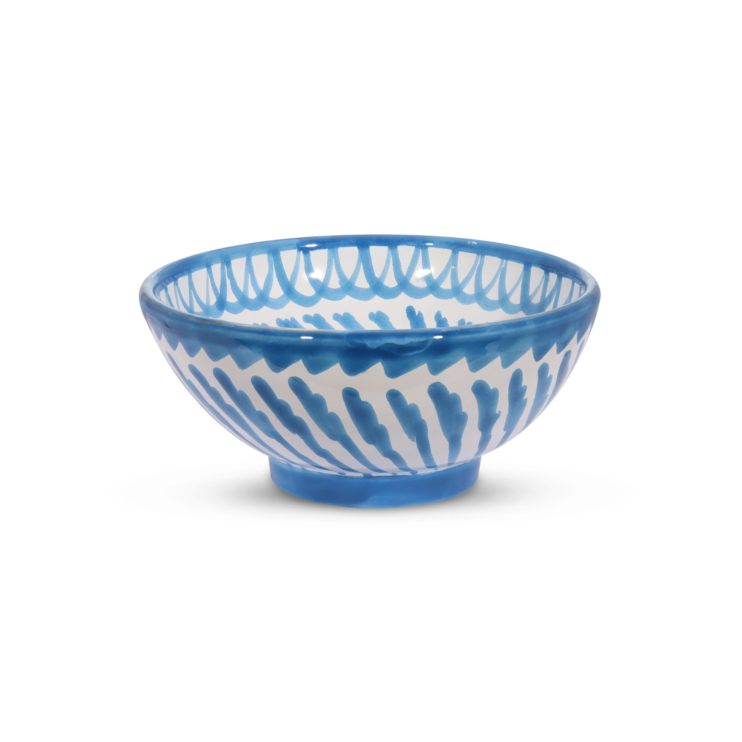 Hand Painted Lebrillo Small Bowl, Sky Blue