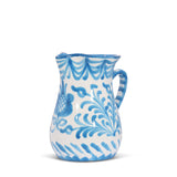 Hand Painted Small Pitcher, Sky Blue