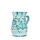 Hand Painted Small Pitcher, Green