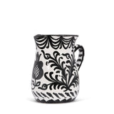 Hand Painted Small Pitcher, Black