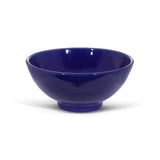 Hand Painted Medium Bowl, Blue Glaze