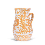 Hand Painted Medium Pitcher, Peach