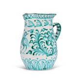 Hand Painted Medium Pitcher, Green