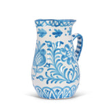 Hand Painted Medium Pitcher, Sky Blue