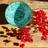 Hand Painted Lebrillo Large Bowl, Green