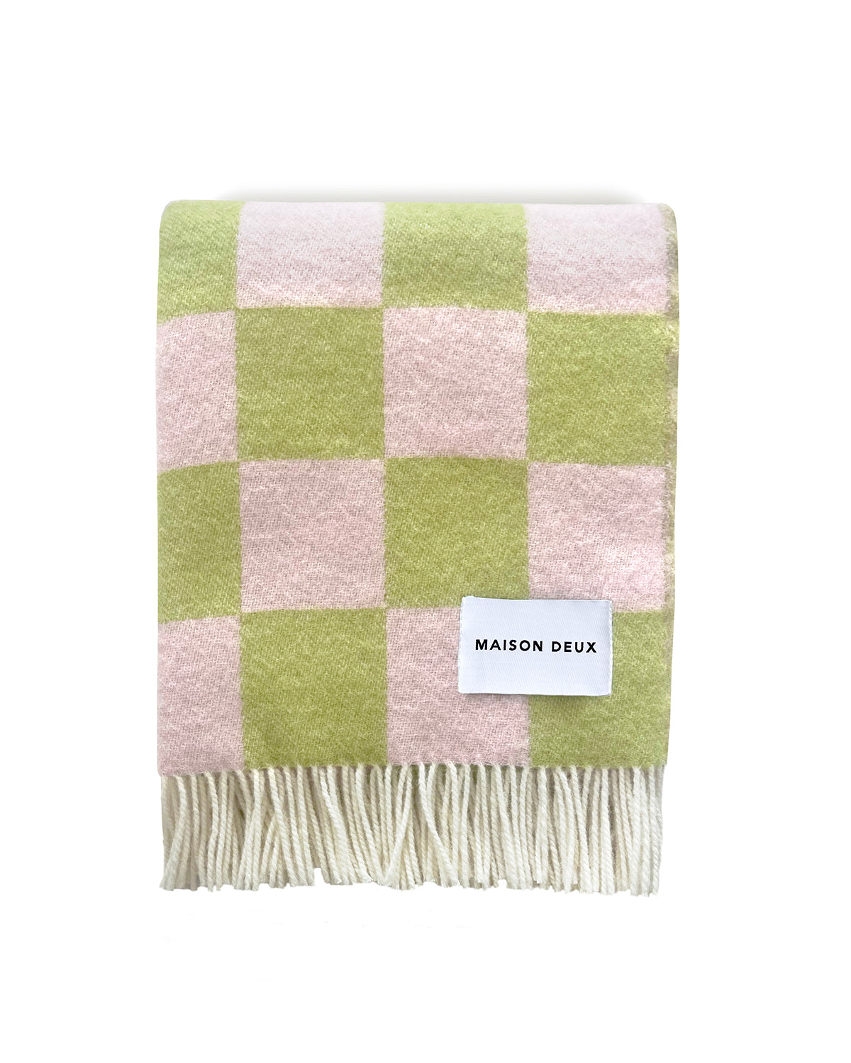 Checkerboard Blanket Kiwi Pink