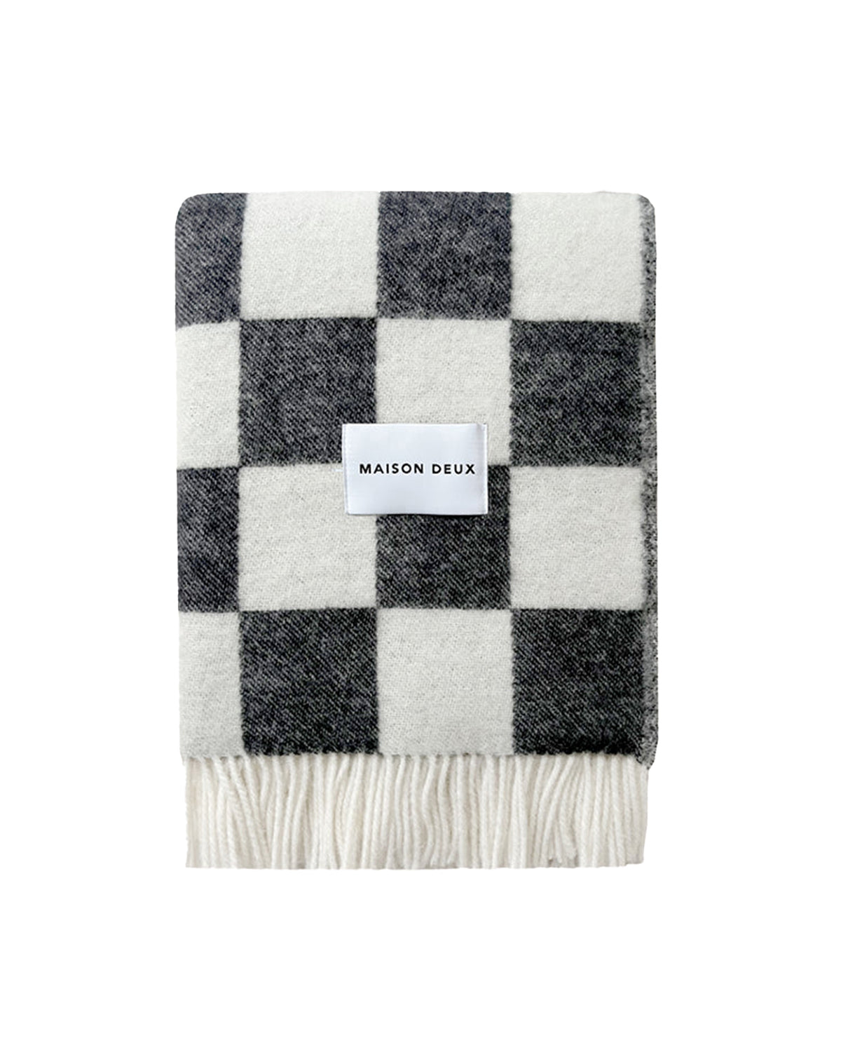 Blanket CHECKERBOARD Black / White 4.25 x 6.5ft