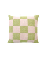 Cushion Cover CHECKERBOARD Kiwi / Pink 20 x 20in