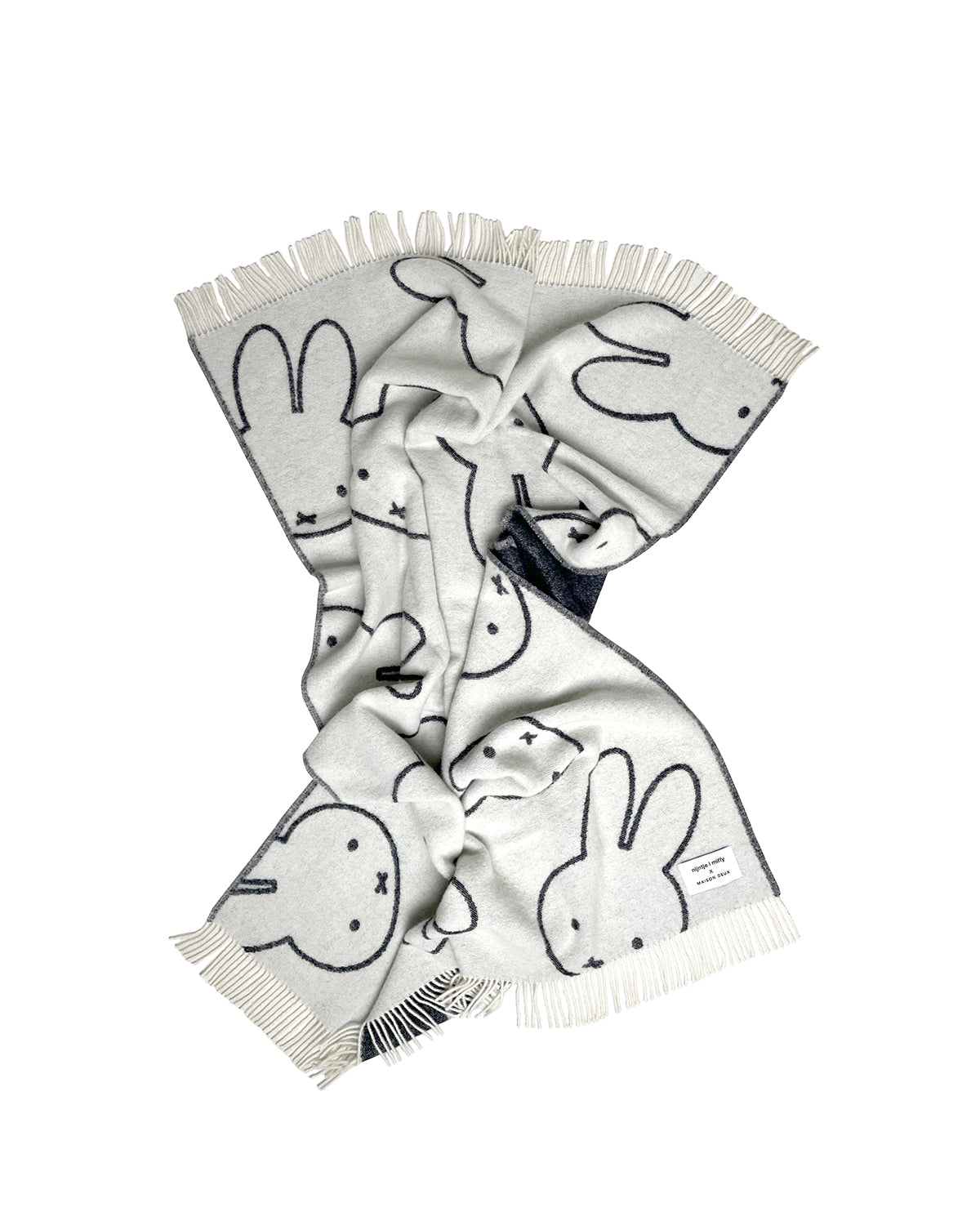 Miffy Blanket White Black