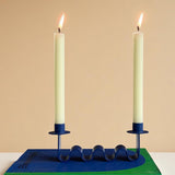 Helen Electric Blue Candle Holder