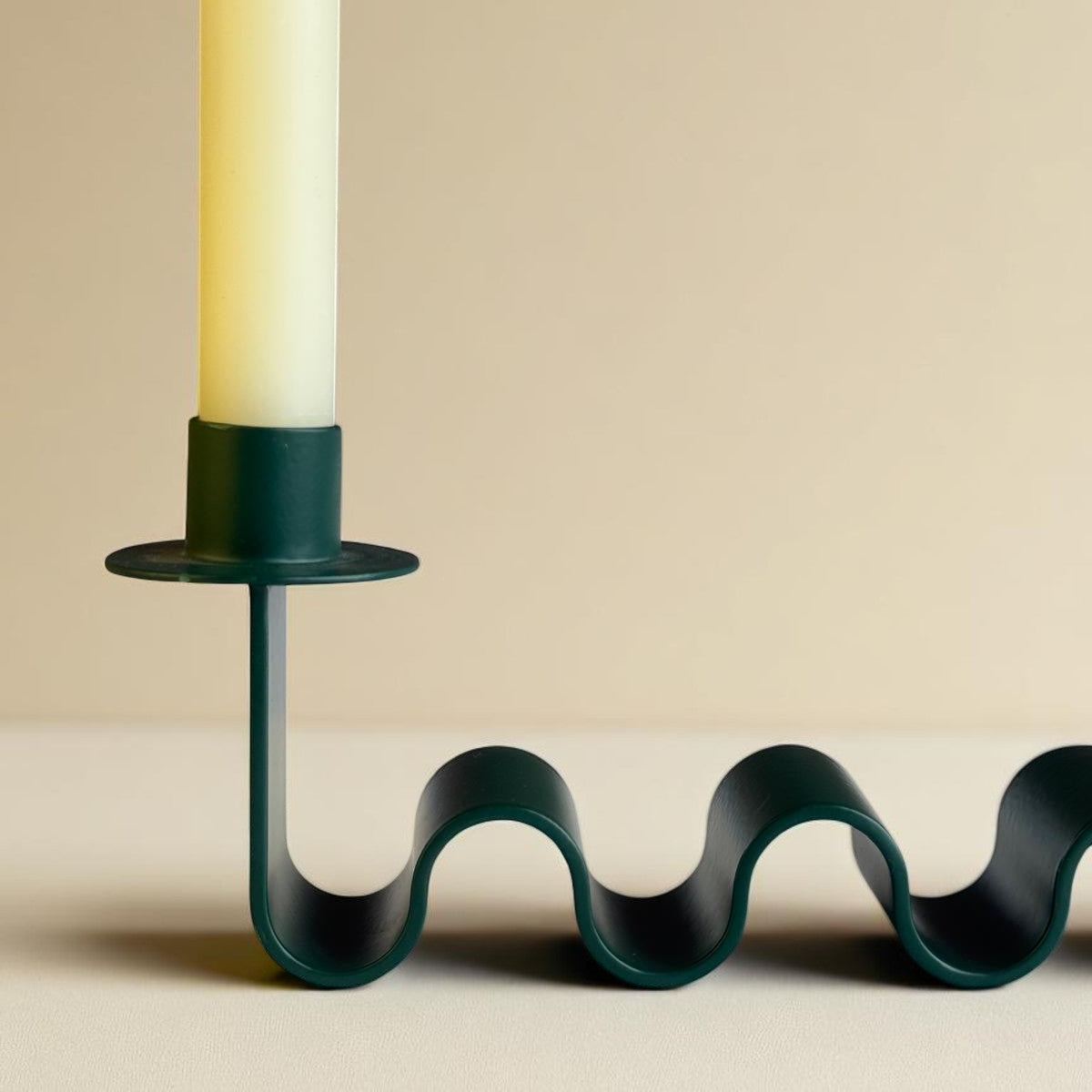 Helen Forest Green Candle Holder