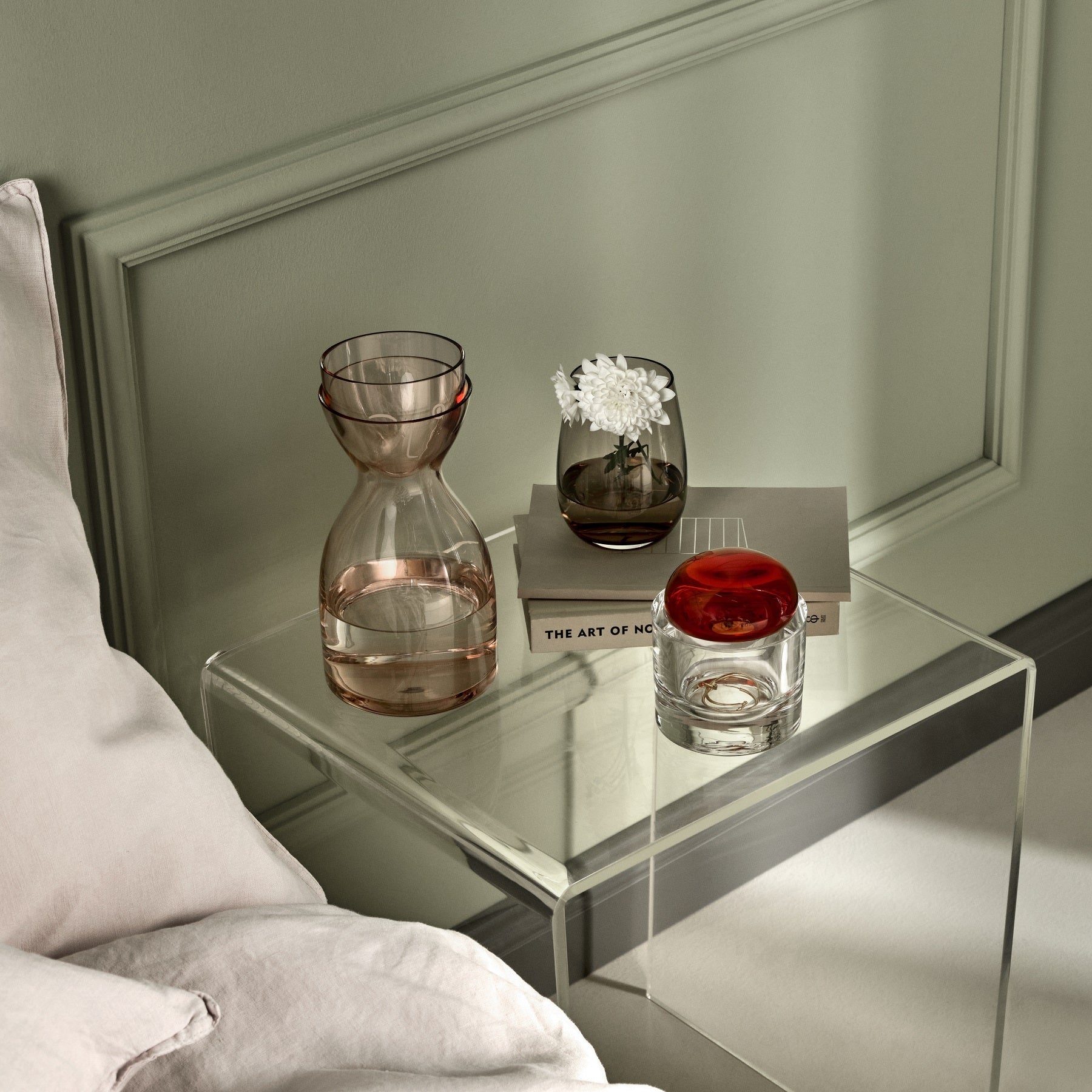Mr. & Mrs. Night Water Set | Short Dusty Rose