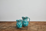 Hand Painted Small Pitcher, Green