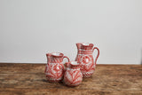 Hand Painted Small Pitcher, Coral