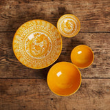 Hand Painted Lebrillo Large Bowl, Yellow