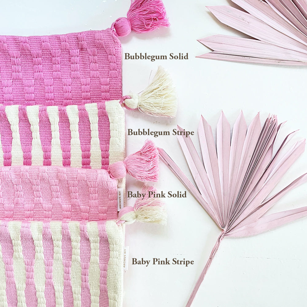 Antigua Pillow in Baby Pink Solid